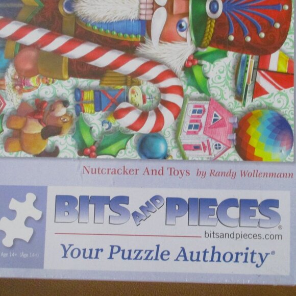 Nutcracker And Toys 1500-Piece Jigsaw Puzzle Bits And Pieces 24"x33" Christmas D - Picture 3 of 5